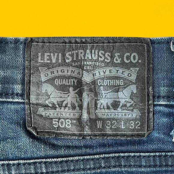 Levi’s 508 Taper Fit Jeans W32 L32 – Stretch Denim Medium Wash - Picture 2 of 8